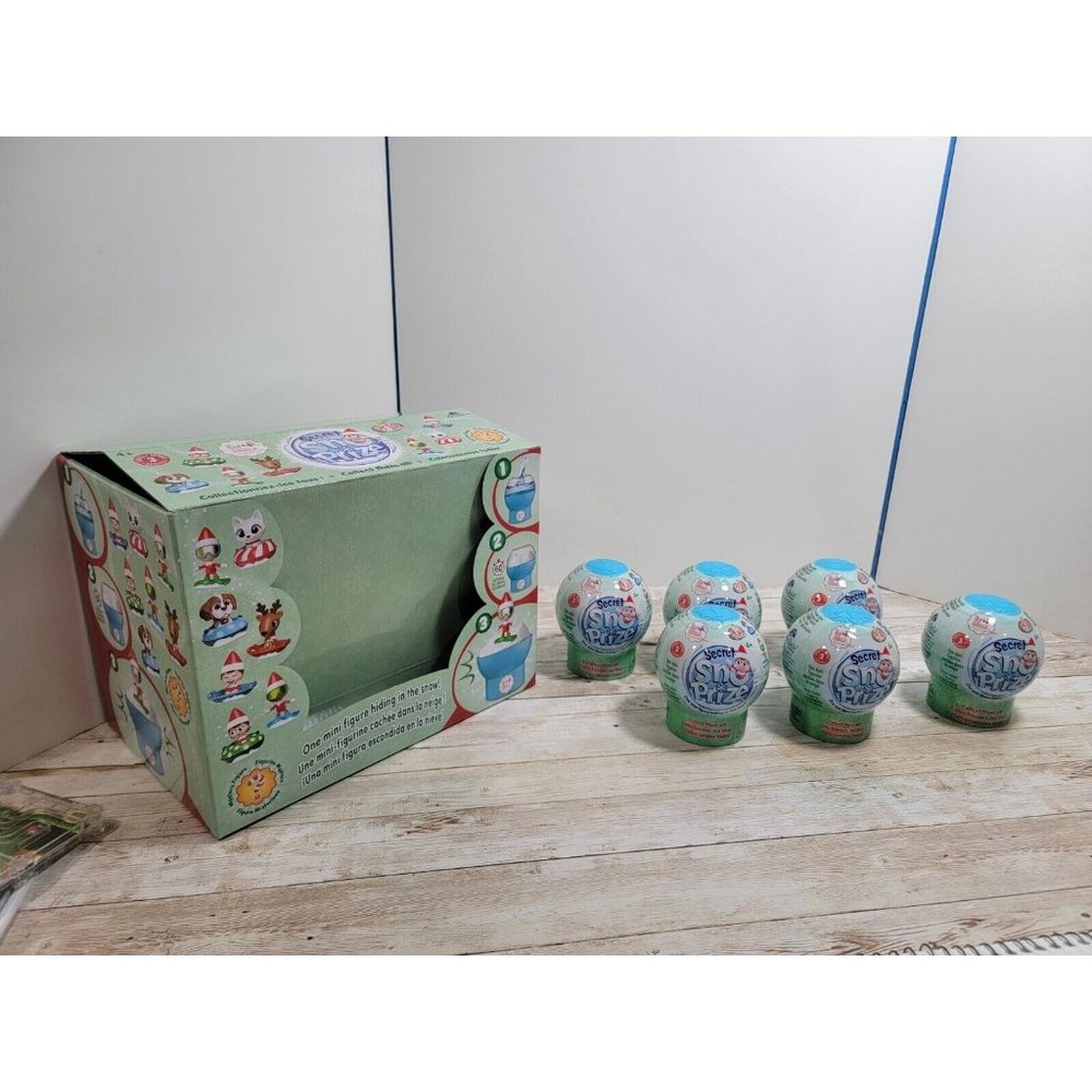New Lot 6 Elf on the Shelf Secret Snow Prize Series 3 Mini Figure Hiding In Snow